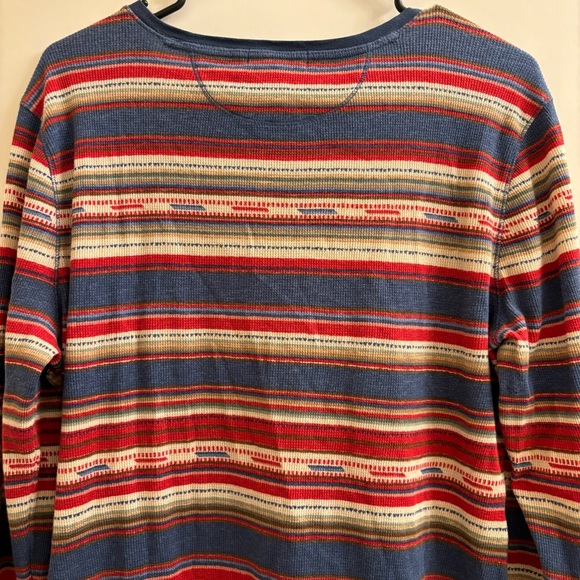 Lauren Ralph Lauren LRL Aztec Southwestern Bohemian Ruffle Waffle Knit Dress XL - Picture 4 of 8